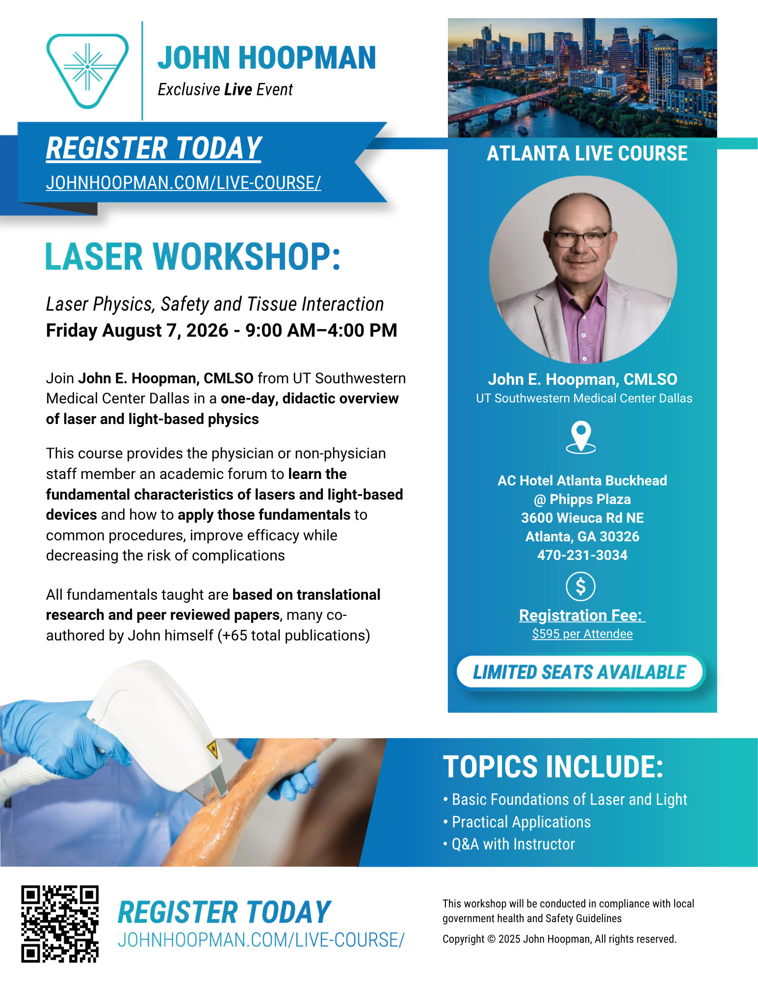 Atlanta Laser Physics Course Flyer